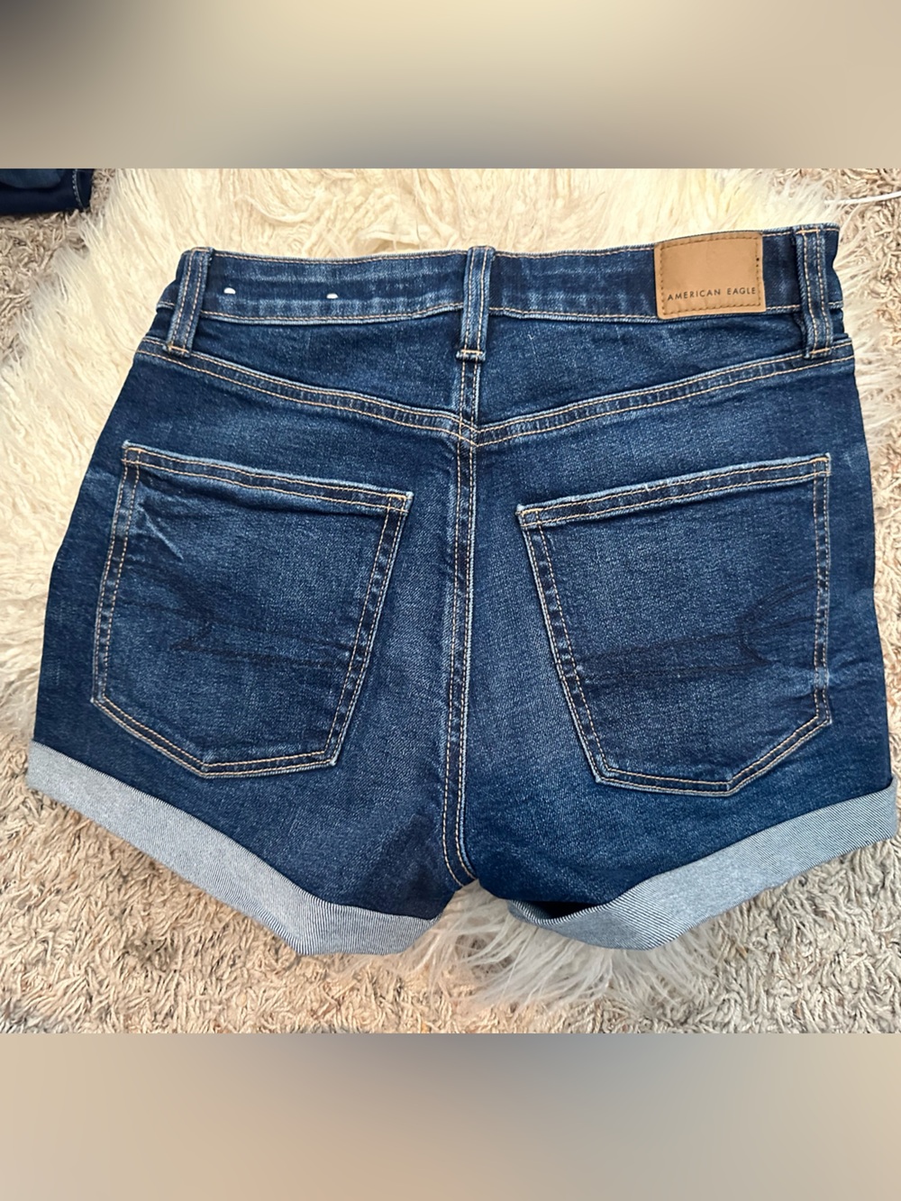 American Eagle Outfitters Dark Blue Denim Jean Shorts